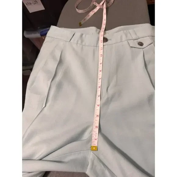 A New Day Women's Light Blue Pleated Wide Leg Trousers Size 12 - Picture 9 of 10